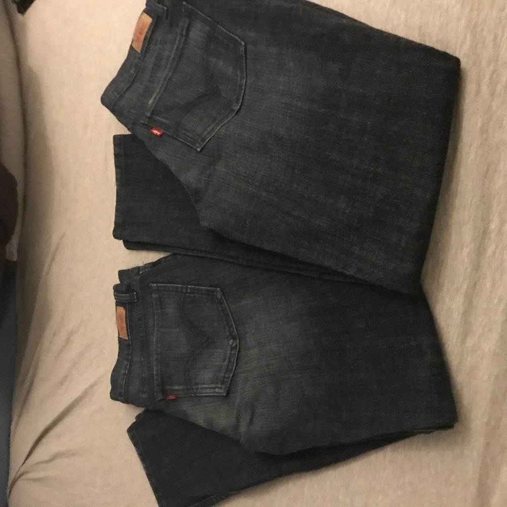 2 Pair Levi's Junior jeans 11M